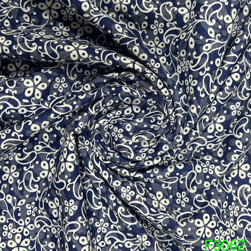 Printed Lizzy Bizzy Cotton Fabric-F3062